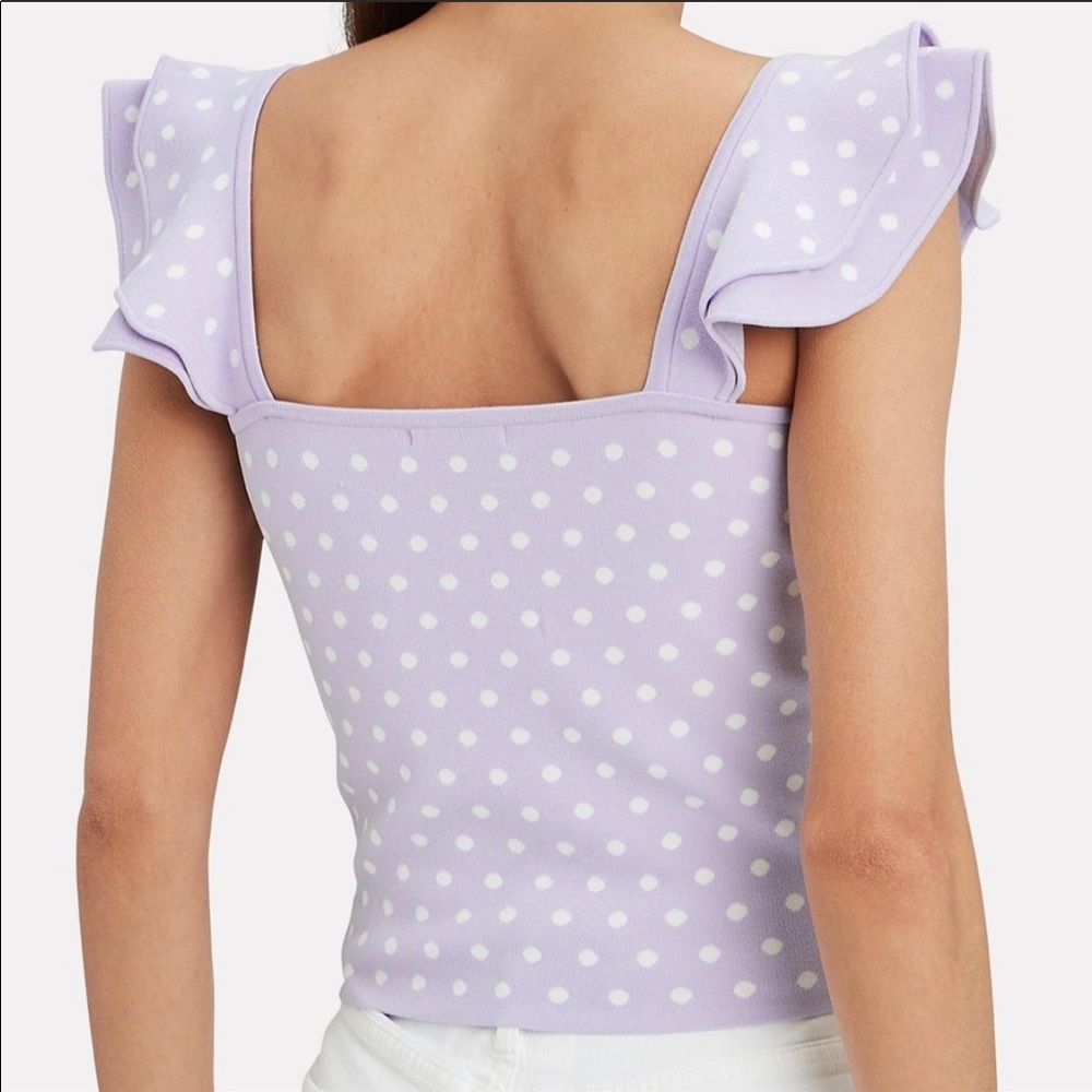 Ronny Kobo Purple Polka Dot Top NWOT - Picture 3 of 6